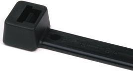 Produktbild HellermannTyton Kabelbinder innenverzahnt T-Serie (L x B) 210 mm x 4.7 mm T80R-N66-BK-C1 Farbe: Schwarz 100 St. (Kunststoffkabelbinder, 210 mm, 100 Stk.)