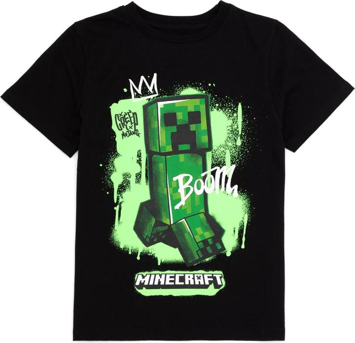 Minecraft Childrens/Kids Creeper T-Shirt (Pack of 2)