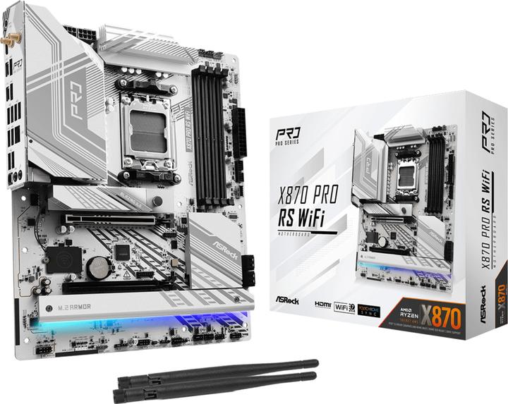 Produktbild AsRock X870 Pro RS WiFi (AM5, AMD X870, ATX)