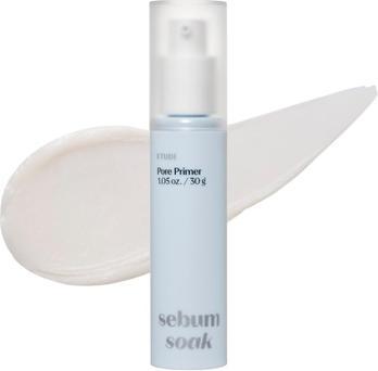 Actual product image Etude House ETUDE Sebum Soak Pore Primer 30ml 23AD Long-Lasting Makeup Base with Sebum Control Effect and Matte