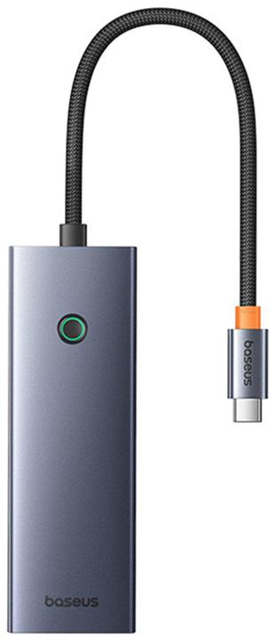 Actual product image Baseus Hub 7in1 UltraJoy, USB-C - HDMI, VGA, 4xUSB 3.0, PD (grey) (USB-C, 5 Ports)