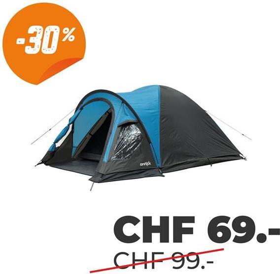 Image du produit Annjuk Kenai 3 (Tente igloo, 4.60 kg, 3 personnes)