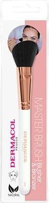 Actual product image Dermacol Blush and bronzer cosmetic brush with case Rose Gold D54