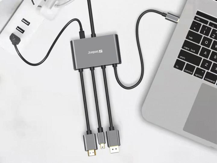 Actual product image Sandberg All-In-1, Adapter, Hub (USB-C, HDMI, 230 cm)