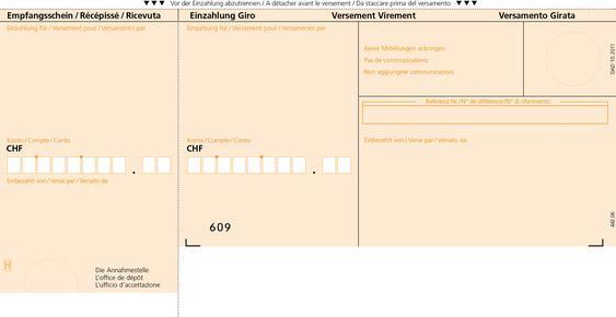 Harinacs Modulo di fatturazione con polizza di versamento (500 x)
