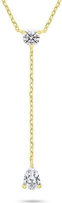 Brilio Silver - Women's gold-plated necklace with zircons NCL194Y