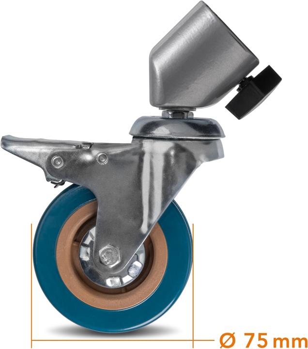 Image du produit Walimex pro pro 23094 Roulettes pour trépied Pro 7525 Lot de 3 75mm (Pieds de trépied)