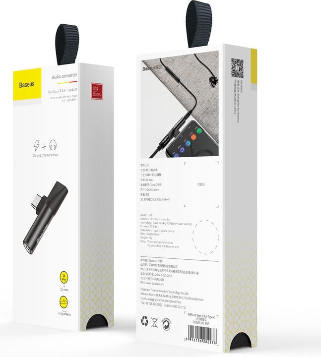 Image du produit Baseus Adaptateur 2in1 USB Type-C (USB Type C, Jack 3.5mm, USB Type C)