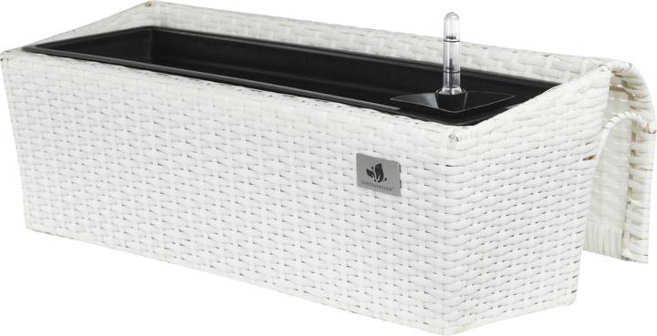 Produktbild Gartenfreude Balkonkasten Polyrattan Blumenkasten (25 cm)
