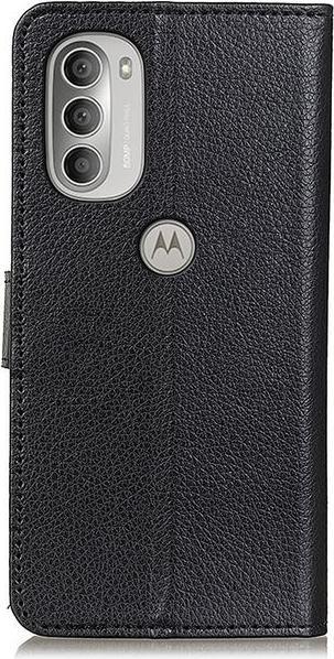 Actual product image MU Classic Litchi Leather Bookcover Series (Motorola Moto G51 5G)