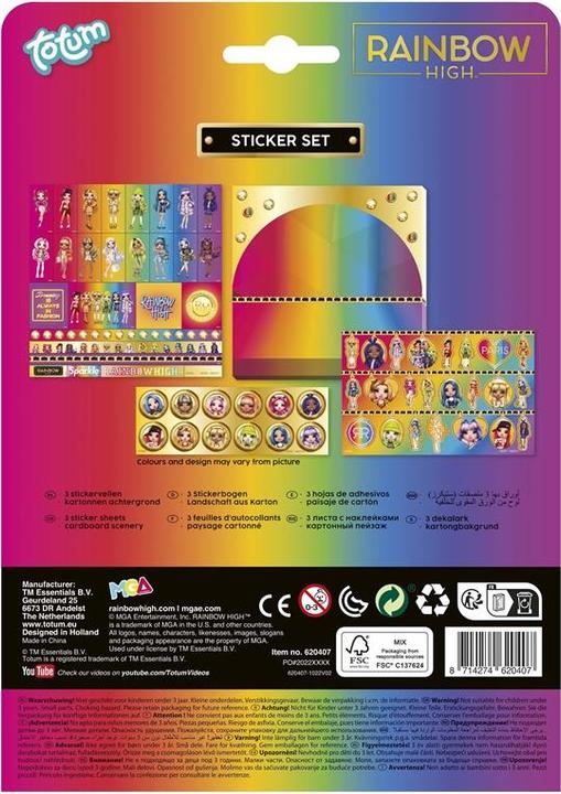 Produktbild Totum Rainbow High - Aufkleberset