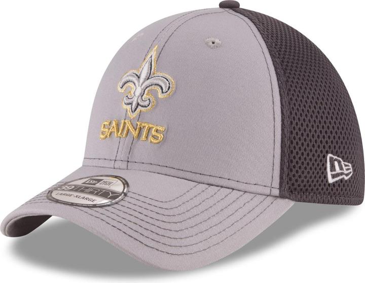 Actual product image New Era 39Thirty Stretch Mesh Cap - New Orleans Saints - M/L (M, L)