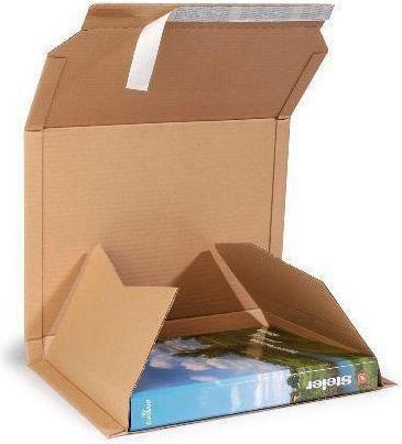 Actual product image Transpak Dispatch box folder A4 dimensions 320x290x35-80mm brown SK fastener suitable for A4 (25 x)