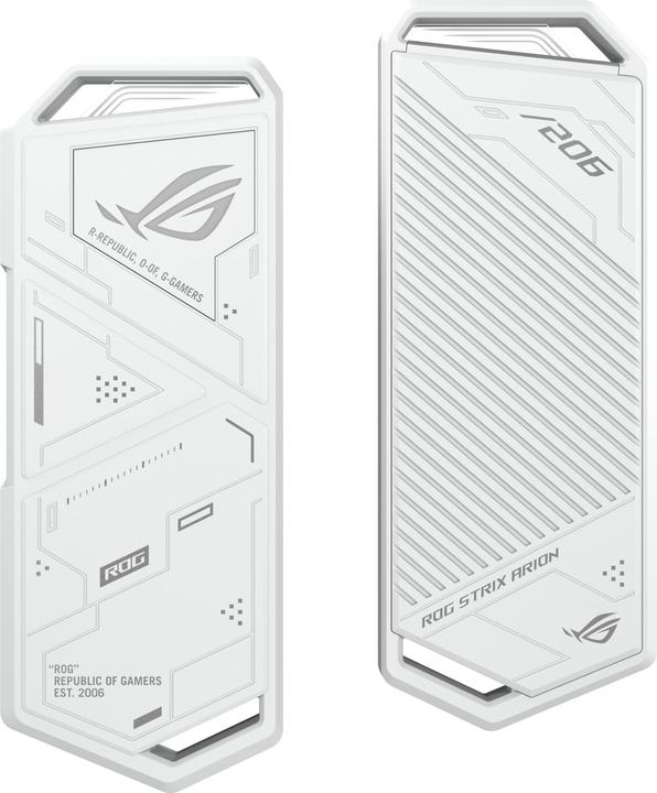 Produktbild ASUS Geh USB ROG Strix Arion White M2 SSD Gehäuse mit Aura (M.2 2280, M.2 2260, M.2 2242, M.2 2230)