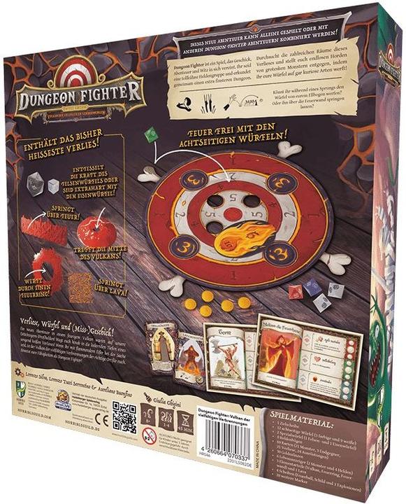 Produktbild Horrible Guild HR046 - Dungeon Fighter: Vulkan der vielfältigen Verbrennungen, 1-6 Spieler, 10 Jahren (DE-Ausgabe) (Deutsch)
