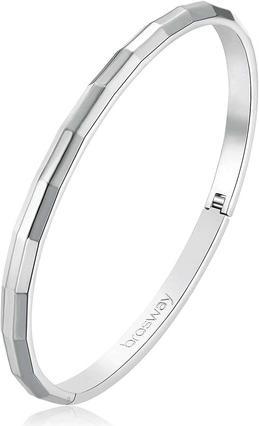 Brosway Minimalist solid steel bracelet With You BWY2 - Diameter: 6 cm (M) (Stahl)