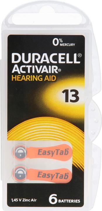 Produktbild Duracell Batterie für Hörgeräte 13, 6 St (6 Stk.)