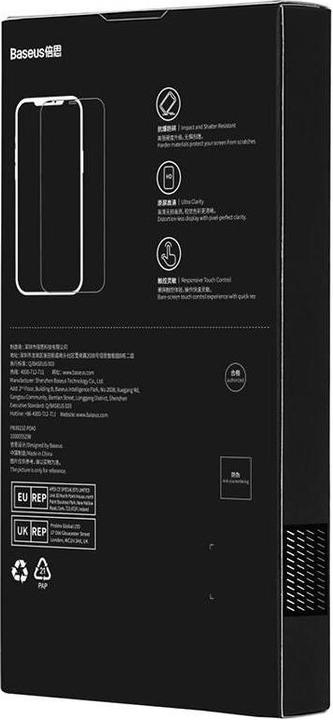 Image du produit Baseus Verre trempé HD Schott avec filtre anti-poussière pour iPhone 12 Pro Max (1 pièce(s), Apple iPhone 12 Pro Max)