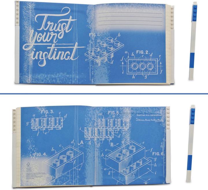 Image du produit LEGO Bloc-notes bleu Square avec stylo (LEGO DC)