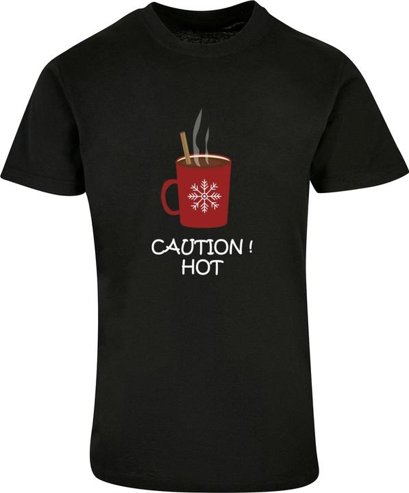 Merchcode Caution Hot Basic Round Neck T-Shirt - 114925 (3XL)