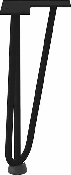 Actual product image VidaXL Hairpin legs 4 pcs. black 30 cm solid steel Hairpin table leg