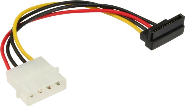 Produktbild InLine SATA Stromadapterkabel an 4-Pol Molex gewinkelt unten