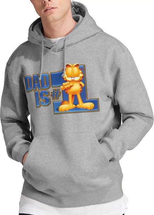 Immagine prodotto Garfield Dad Is Number One Felpa con Cappuccio Uomo (L)