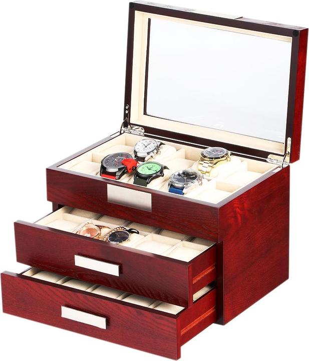 Produktbild Rothenschild Uhrenbox RS-2350-30C für 30 Uhren cherry