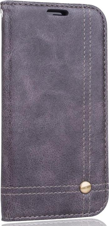 Actual product image König Design Mobile Case Apple iPhone X / 10 Flip Cover Case Protective Cover Wallet Shell Grey (Apple iPhone X)