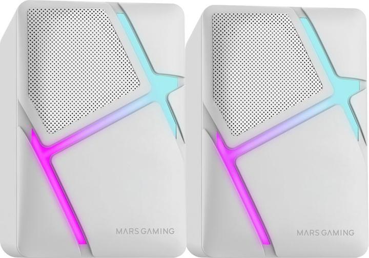 Image du produit Mars Gaming Enceintes Bluetooth MS-H RGB (Blanc)