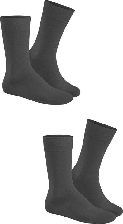 Actual product image Hudson Only Cotton (3 x 2 pairs) men's socks, colour 550 grey mel., size 39-42 (Single pack, 39 - 42)