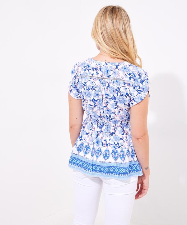 Actual product image Joe Browns Floral V-Neck Top (40)