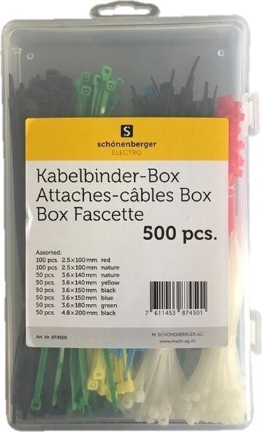Actual product image Schönenberger Cable tie set (200 mm, 500 pcs.)