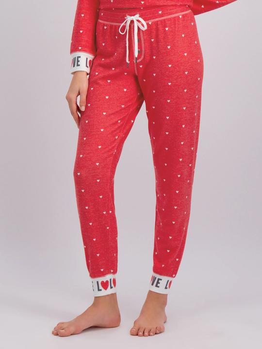 Produktbild Pj Salvage Pyjama Unterteil "Cozy in love" rot/klein gemustert (XS)
