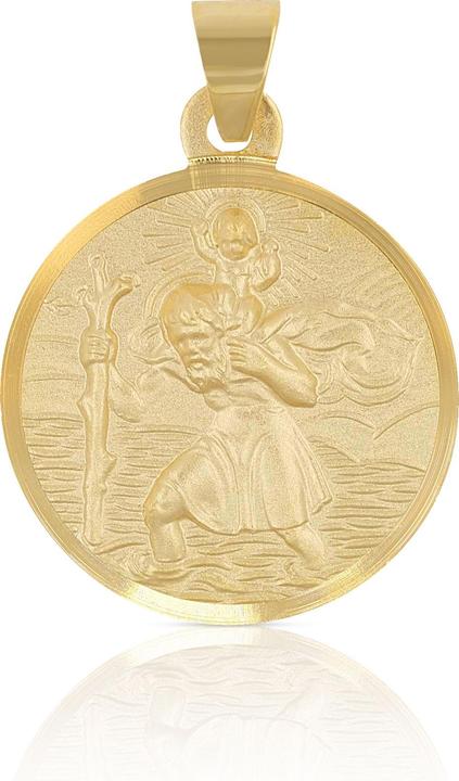 Muau Medaille Christophorus (Gelbgold 750)