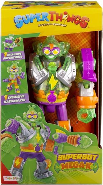 Actual product image Magic Box Giant articulated robot Superbot Mega K with pilot and 1 SuperThing
