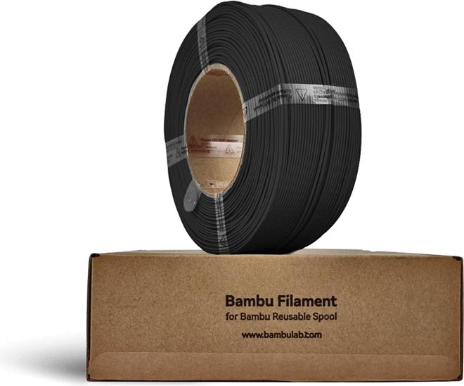 Actual product image Bambu Lab PLA Basic Refill (PLA, 1.75 mm, 1000 g, Black)