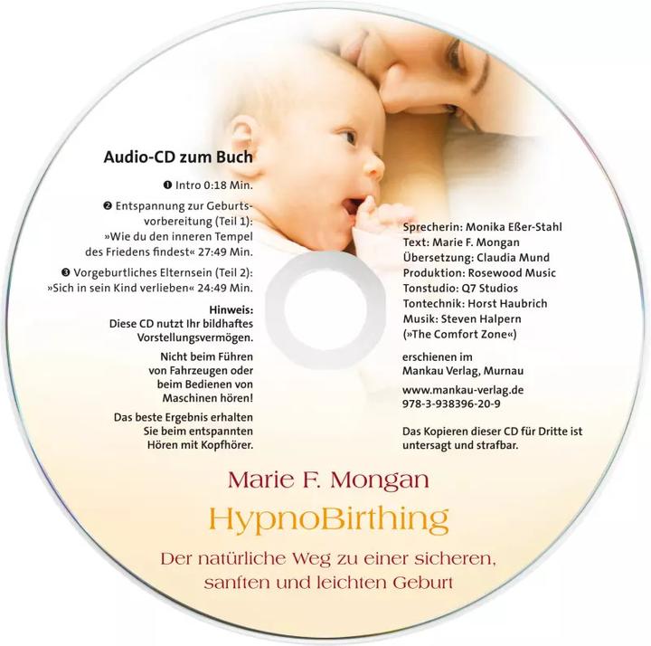 Actual product image HypnoBirthing. Der natürliche Weg zu einer sicheren, sanften und leichten Geburt (German, Marie F. Mongan, 2021)