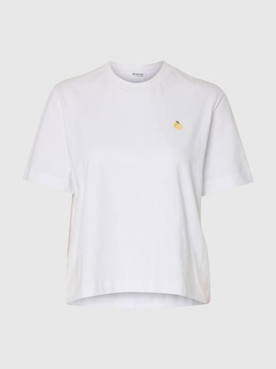 Image du produit Selected Femme Besticktes T-Shirt mit Rundhalsausschnitt (XXL)