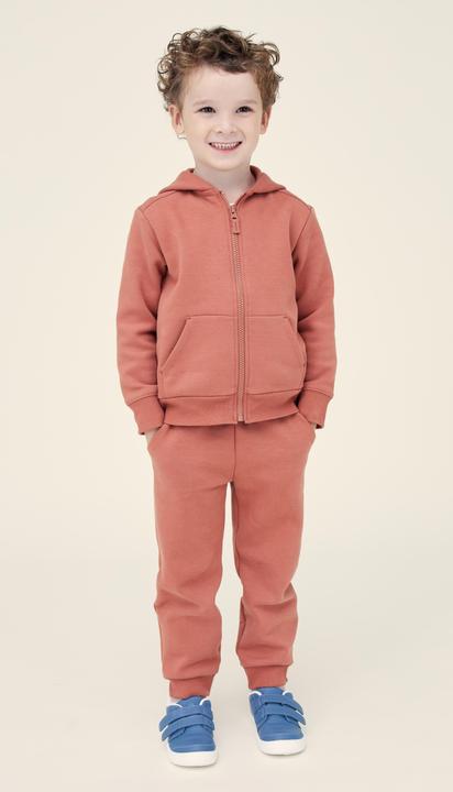 Actual product image Domyos Hooded jacket for babies/toddlers - terracotta (122)
