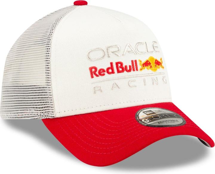 Actual product image New Era A-Frame Snapback Trucker Cap - Red Bull Racing Beige