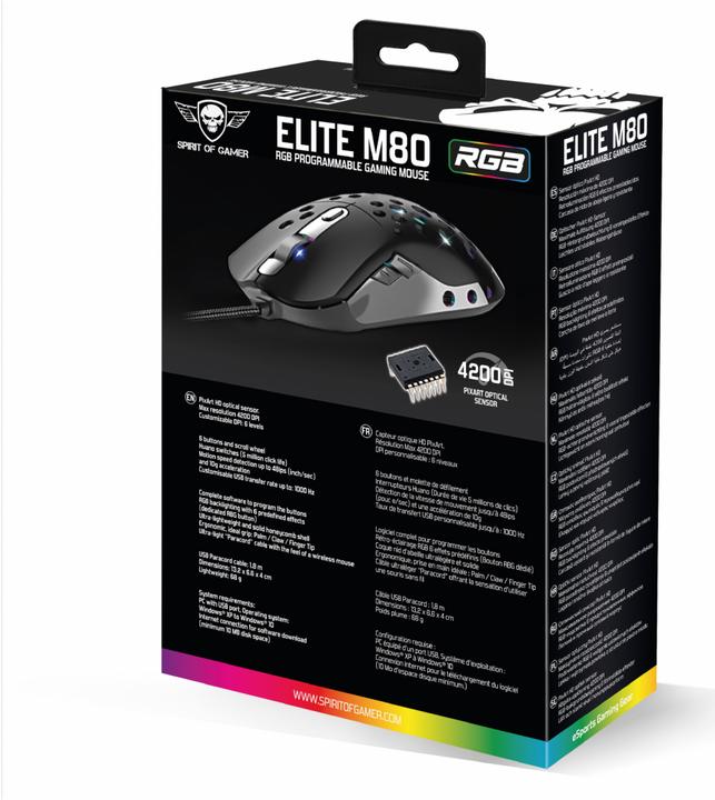 Actual product image Spirit Of Gamer Elite M80 (Cable)