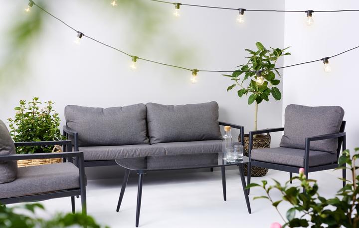 Produktbild Schou Gartenlounge NIELS, 4 teilig