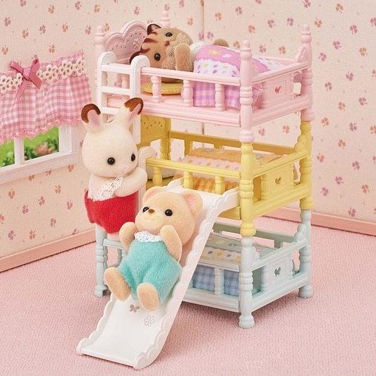Actual product image Sylvanian Families Three-storey baby loft bed