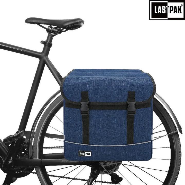 Produktbild Lastpak Fahrradtasche doppelt 35 ltr Canvas blau (35 l, Gepäckträgertasche)