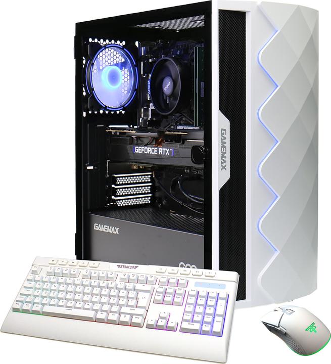Actual product image Hyrican GAMEMAX Diamond WT 7431 Ryzen 5 7500F 32GB DDR5 1TB SSD RTX 4060 (AMD Ryzen 5 7500F, 32 GB, 1000 GB, GeForce RTX 4060)