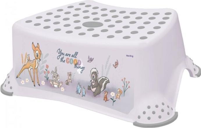 Image du produit keeeper tabouret enfant ""tomek Bambi"", blanc nordique avec impression, charge max : 80 kg, surface et