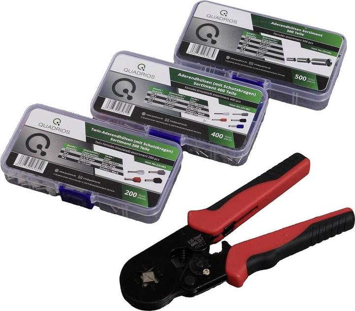 Actual product image Quadrios 23T036 Wire end ferrule range Partially insulated 1 set