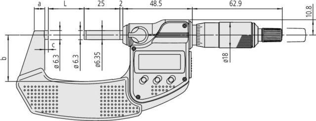Actual product image Mitutoyo External micrometer (10 cm)