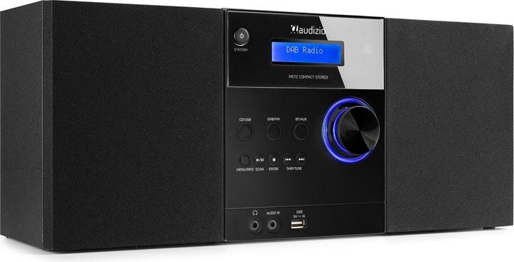 Image du produit Audizio Micro-chaîne Hi-Fi Metz (Bluetooth, Lecteur de CD, 2x 15 W)